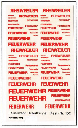 Decals feuerwehr - decals, "feuerwehr"