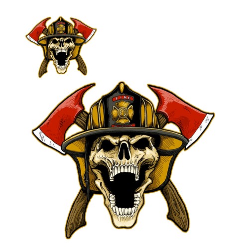 Aufkleber set feuerwehrmann - aufkleber-set,