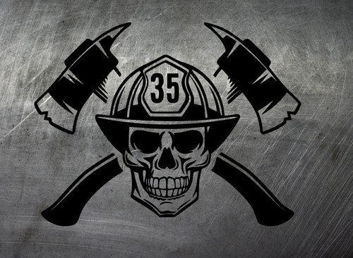 Feuerwehr firefighter skull - feuerwehr,