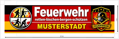 Feuerwehr aufkleber mit - aufkleber,