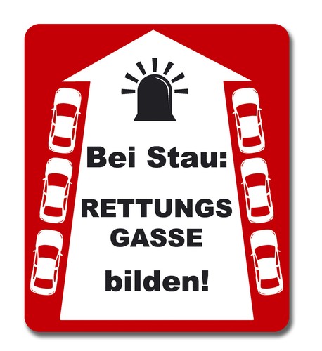 Aufkleber bei stau - aufkleber,