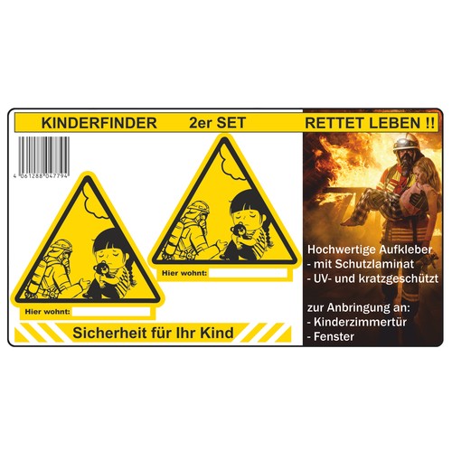Kinderfinder 2er set - 2er, aufkleber