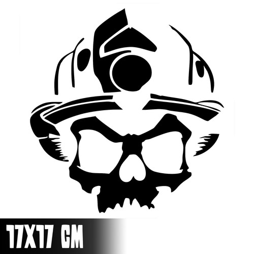 Aufkleber firefighter skull - aufkleber, skull"