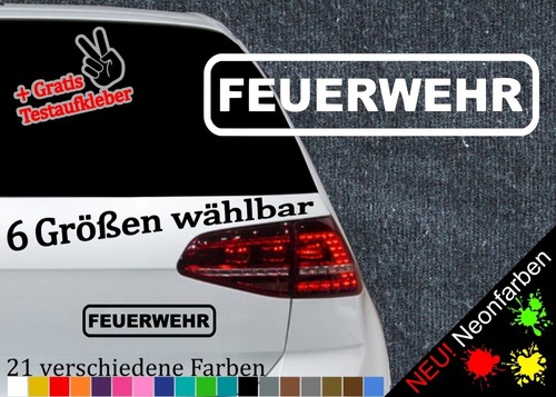 Feuerwehr schrift aufkleber - schrift,