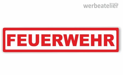Aufkleber 10cm feuerwehr - 50,