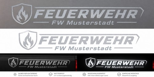 Feuerwehr silber reflex - feuerwehr,