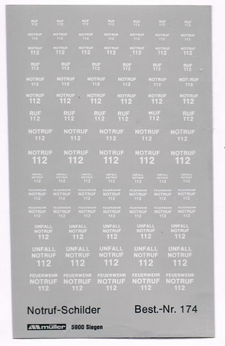 Decals 112 notruf - 1:87, "112