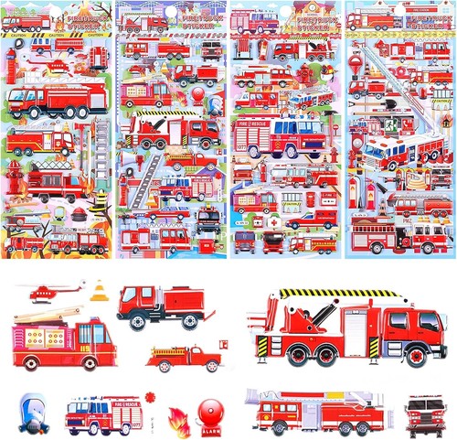 Feuerwehr sticker set - 3d, 4