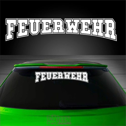 Heckscheibenaufkleber - 1x,