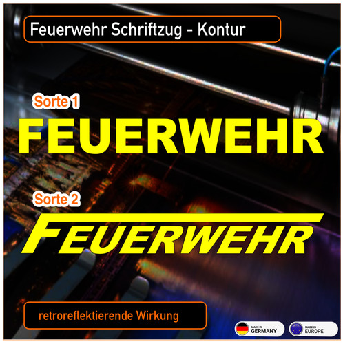 Feuerwehr schriftzug - feuerwehr, "schriftzug"
