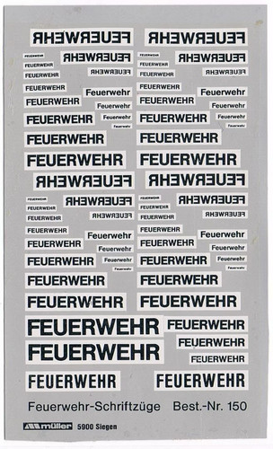 Decals feuerwehr - 1:87,